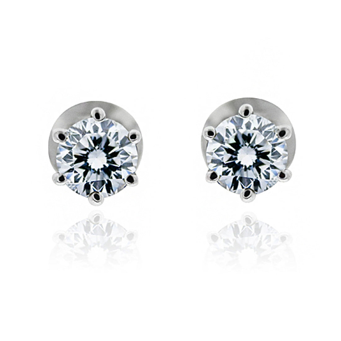 Large Diamond Stud Earrings