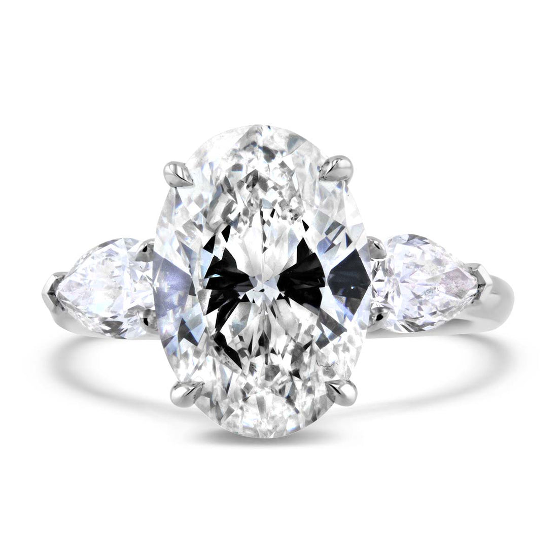 Lumine Oval Diamond and Pear Shape Engagement Ring