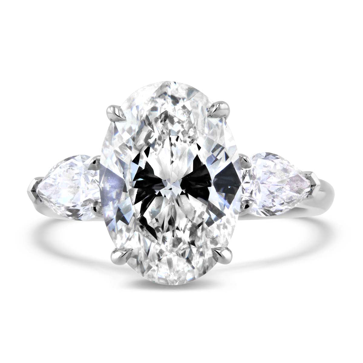 Lumine Oval Diamond and Pear Shape Engagement Ring