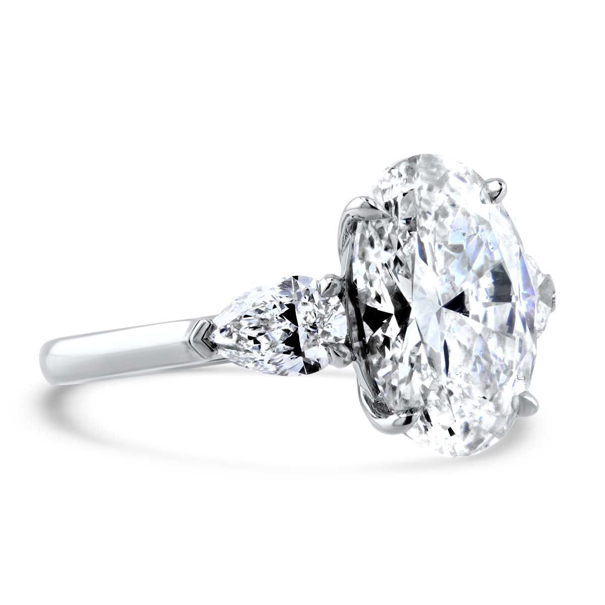 Lumine Oval Diamond and Pear Shape Engagement Ring