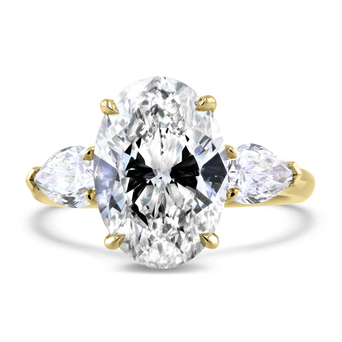 Lumine Oval Diamond and Pear Shape Engagement Ring