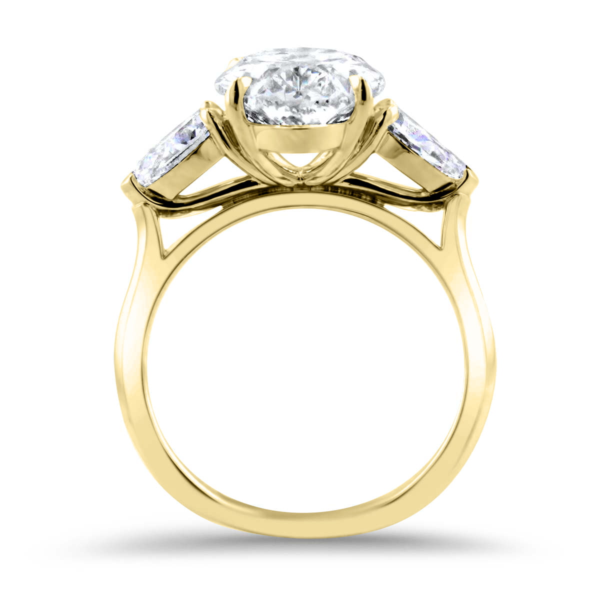Lumine Oval Diamond and Pear Shape Engagement Ring