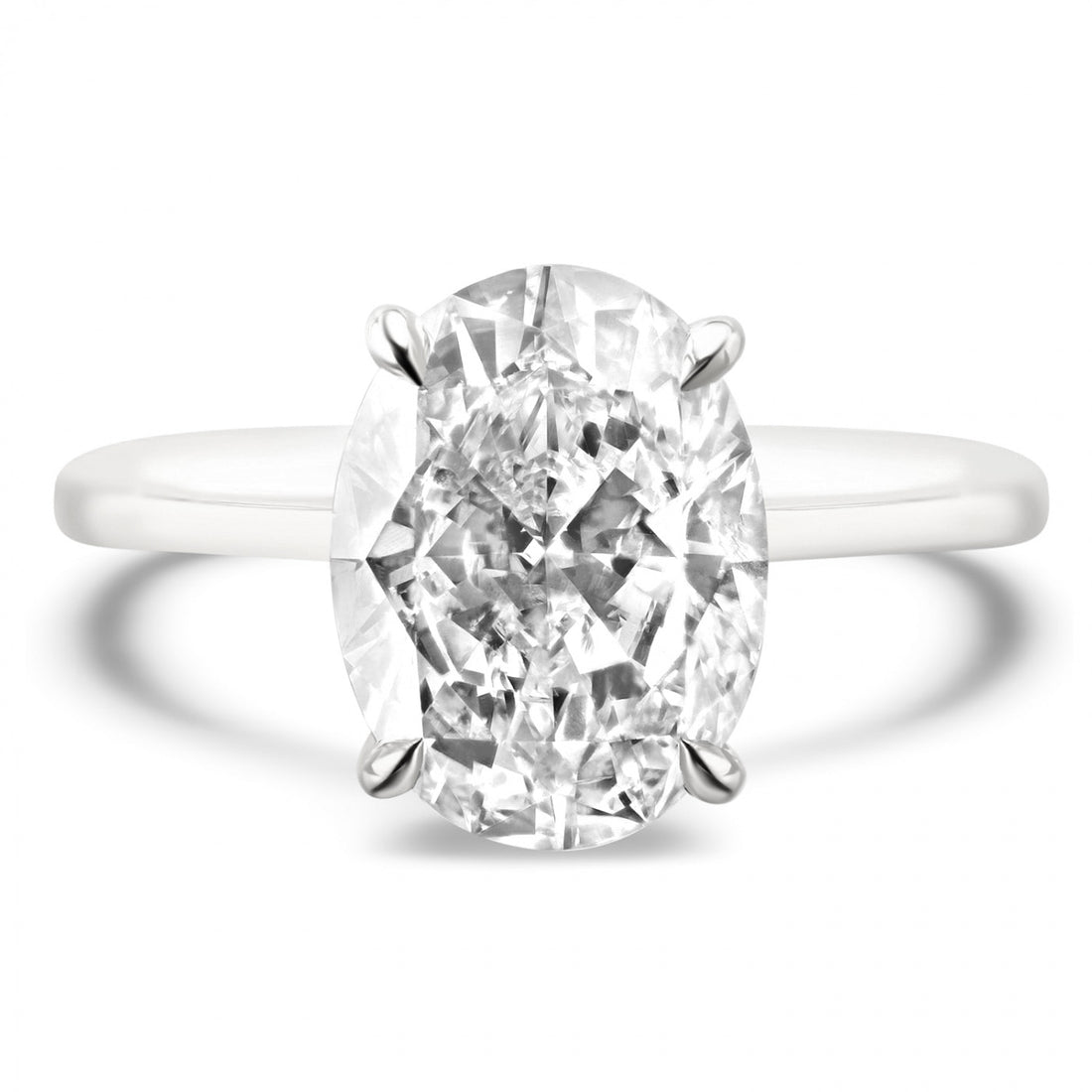 Lumine Oval Diamond Solitaire Engagement Ring