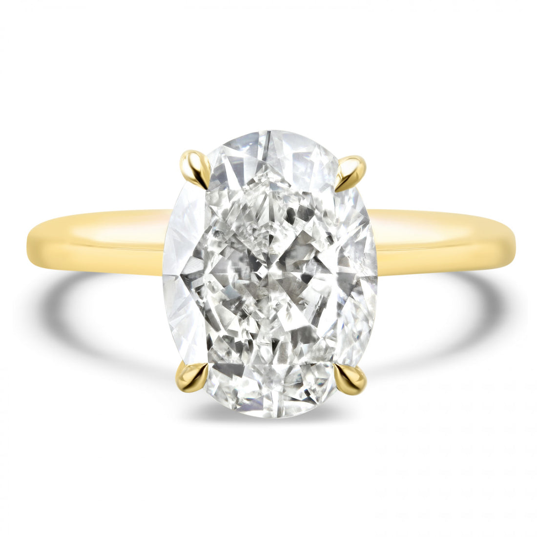 Lumine Oval Diamond Solitaire Engagement Ring