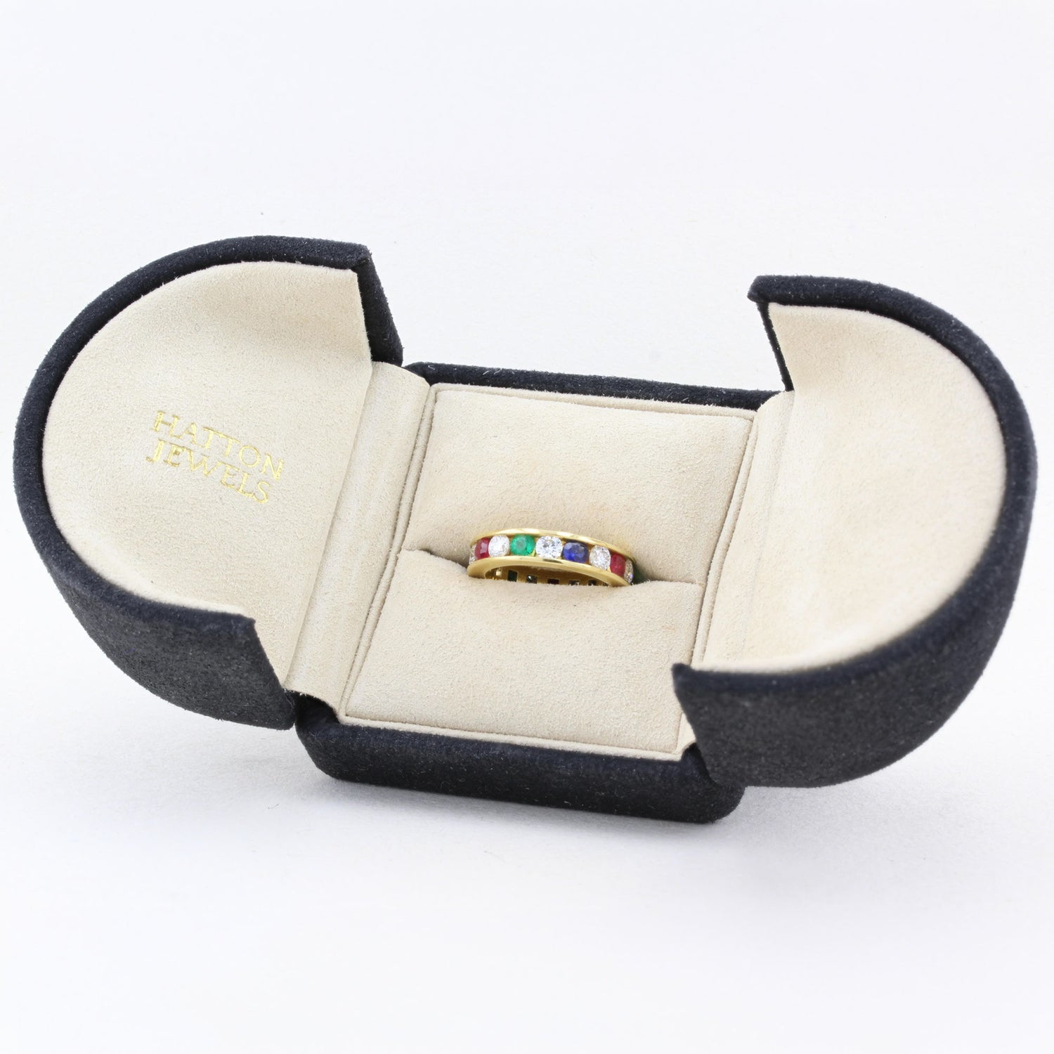 Multi-Gem Eternity Ring