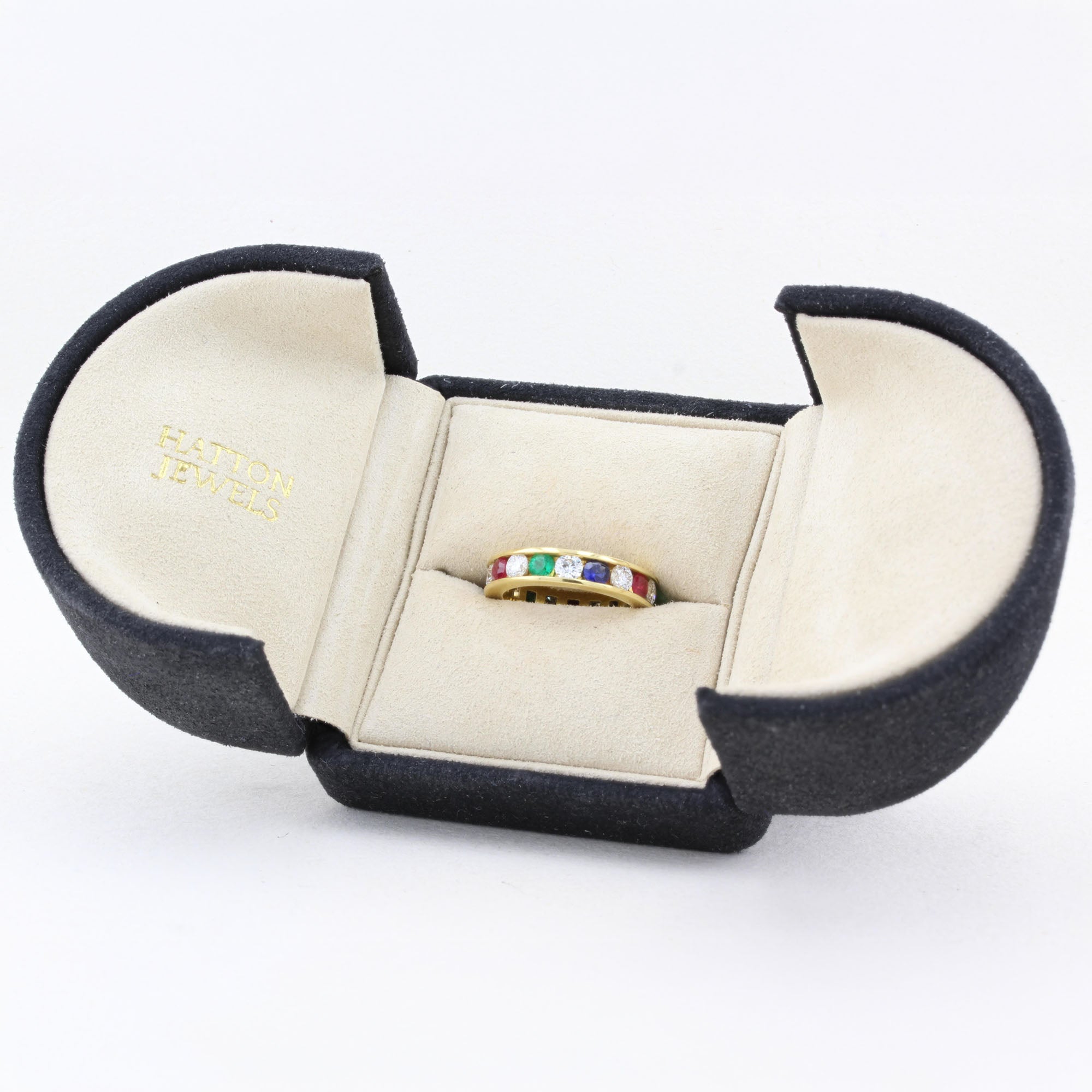 Multi-Gem Eternity Ring