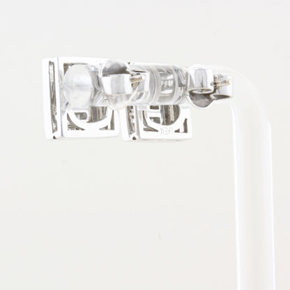 Custom Cut Amity and Baguette Diamond Earrings Designed by Johanna Lumley