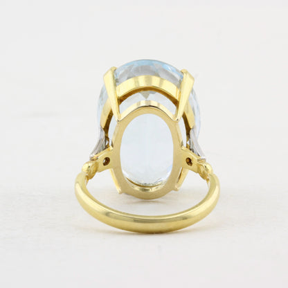 Vintage Topaz and Diamond Dress Ring
