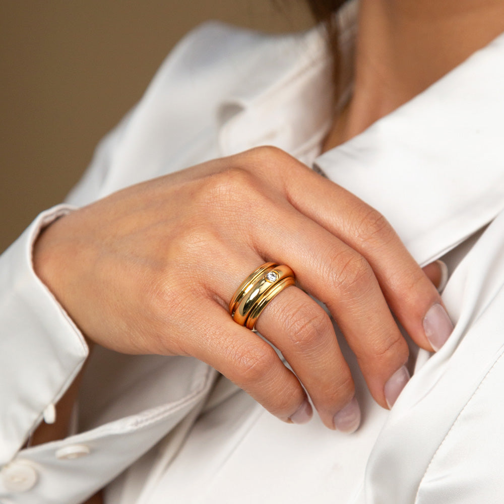 Vintage Piaget Diamond Spinning Ring