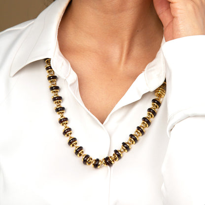 Pomellato Gem Set Rondelle Necklace Bracelet Set