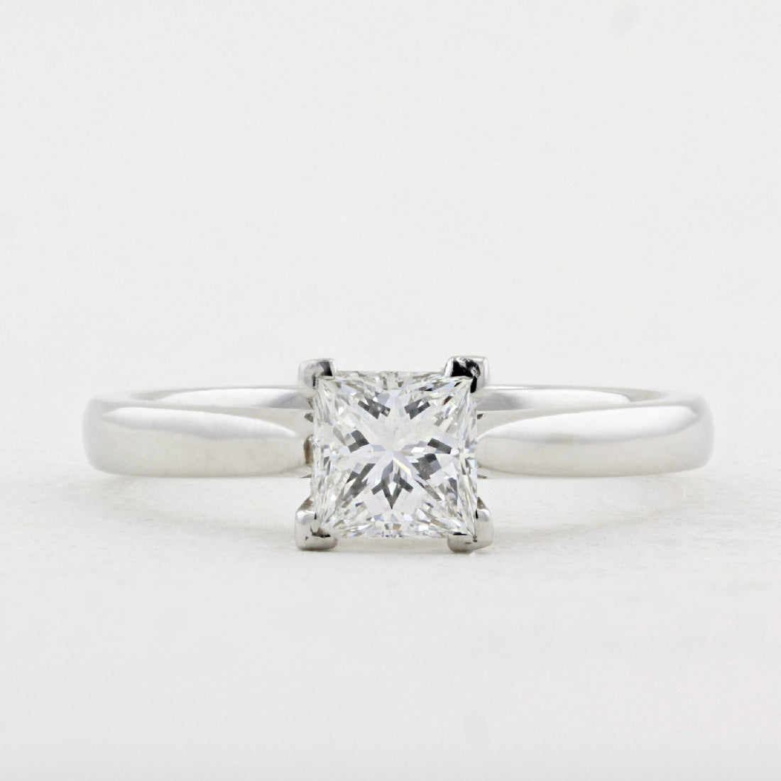 0.77ct Princess Cut Diamond Engagement Ring