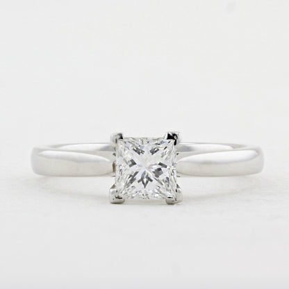 0.77ct Princess Cut Diamond Engagement Ring