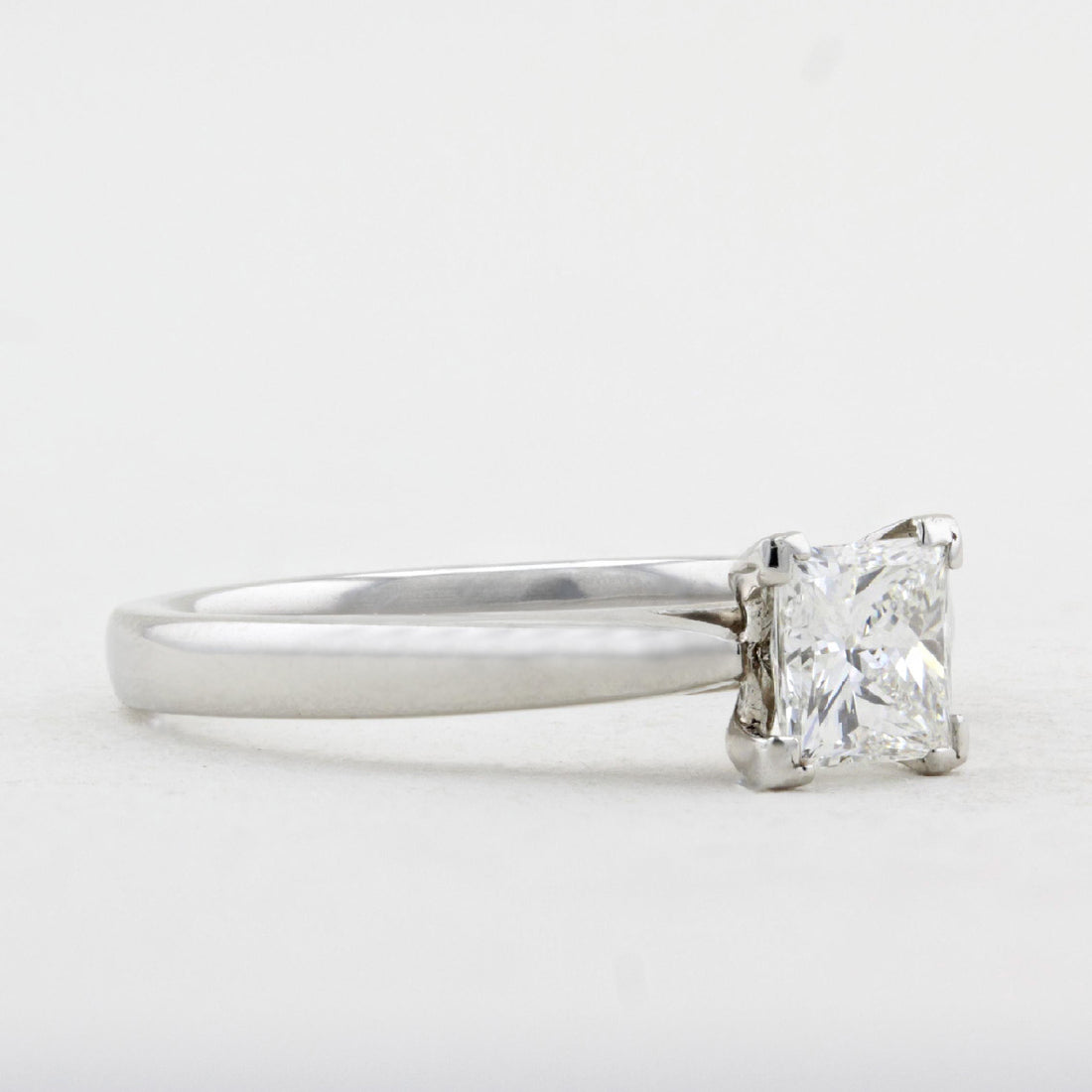 0.77ct Princess Cut Diamond Engagement Ring