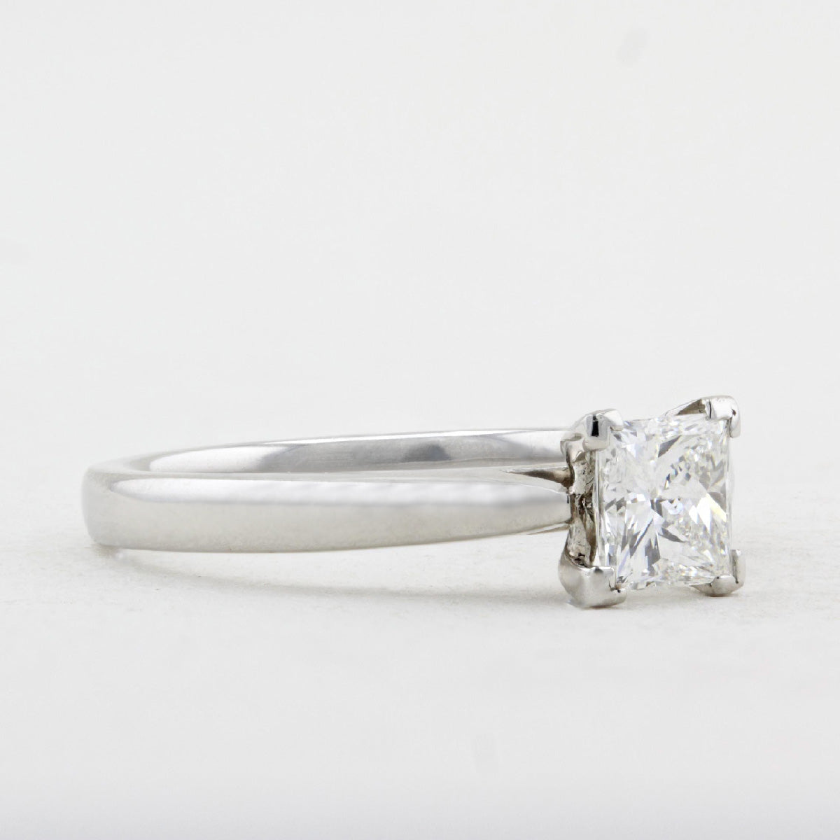 0.77ct Princess Cut Diamond Engagement Ring