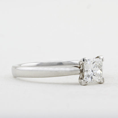 0.77ct Princess Cut Diamond Engagement Ring
