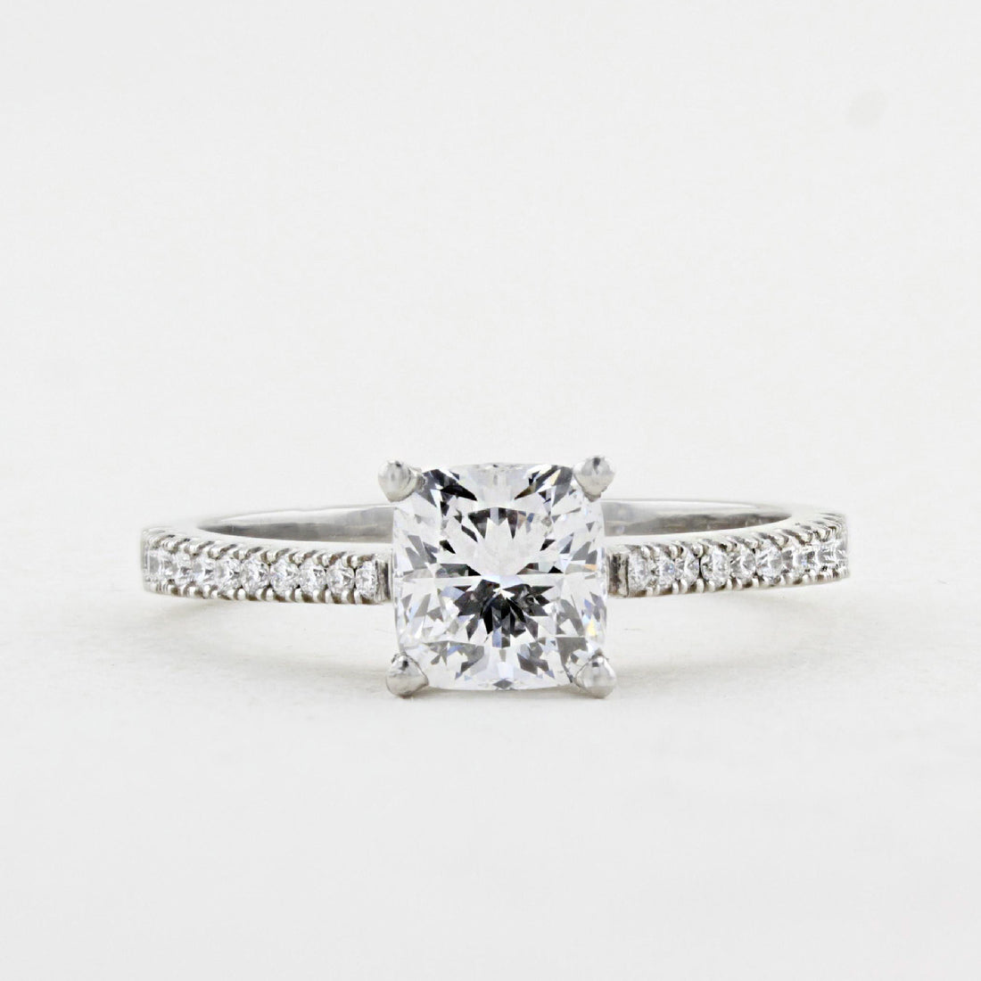 1.02ct Cushion Cut Diamond Engagement Ring