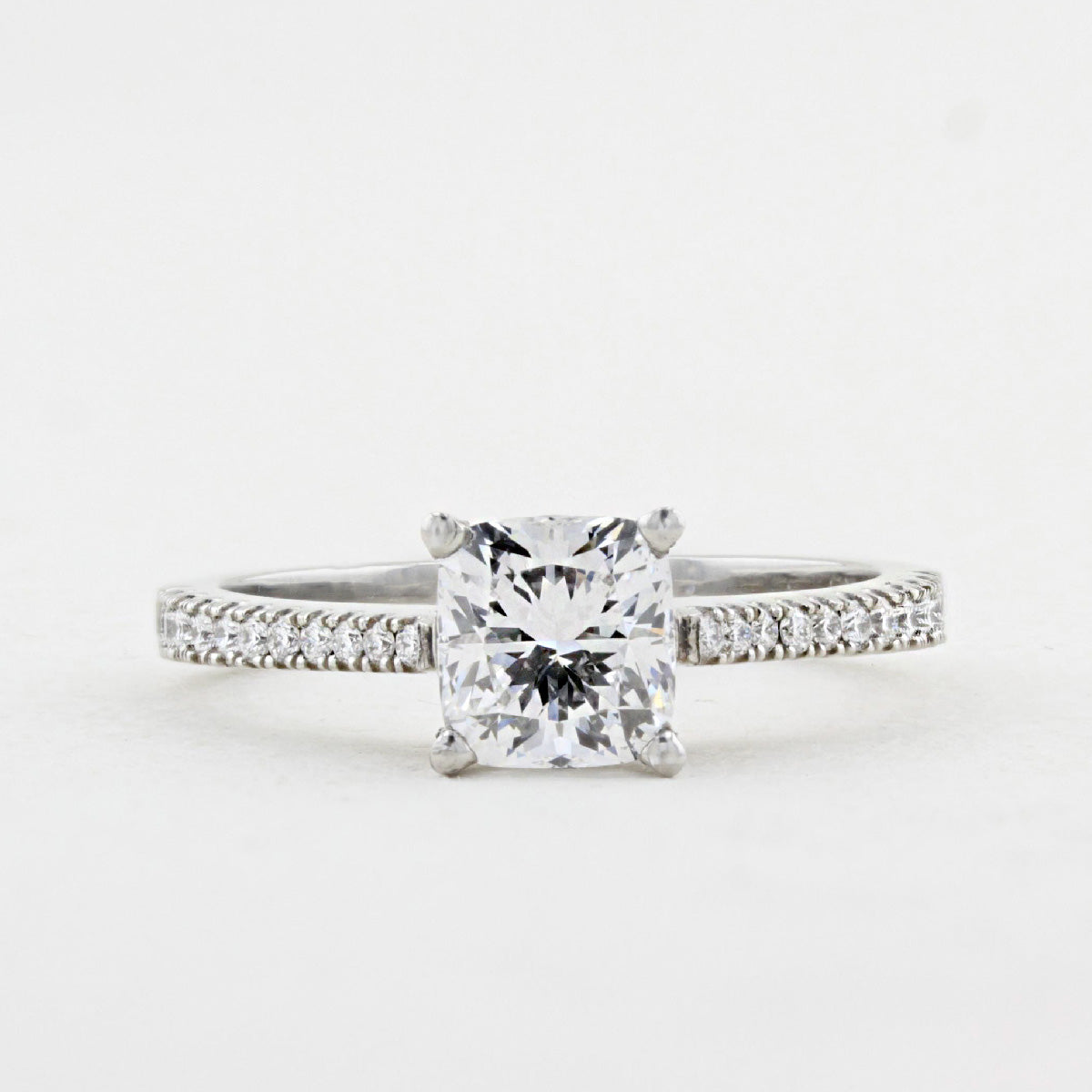 1.02ct Cushion Cut Diamond Engagement Ring
