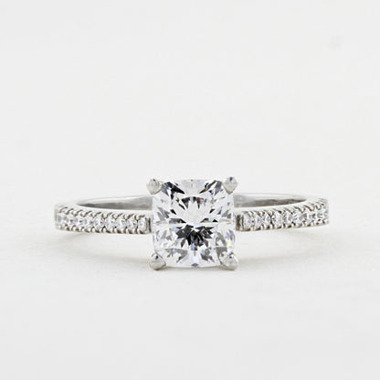 1.02ct Cushion Cut Diamond Engagement Ring