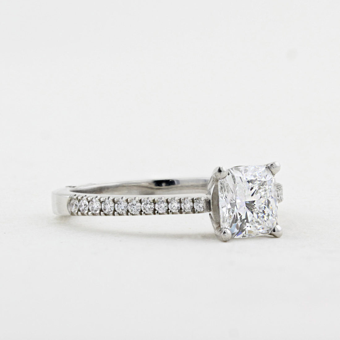 1.02ct Cushion Cut Diamond Engagement Ring