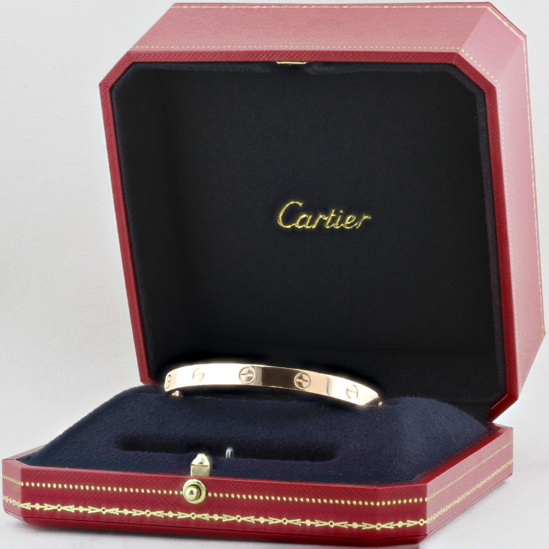 Cartier Rose Gold Classic Love Bracelet - Size 17