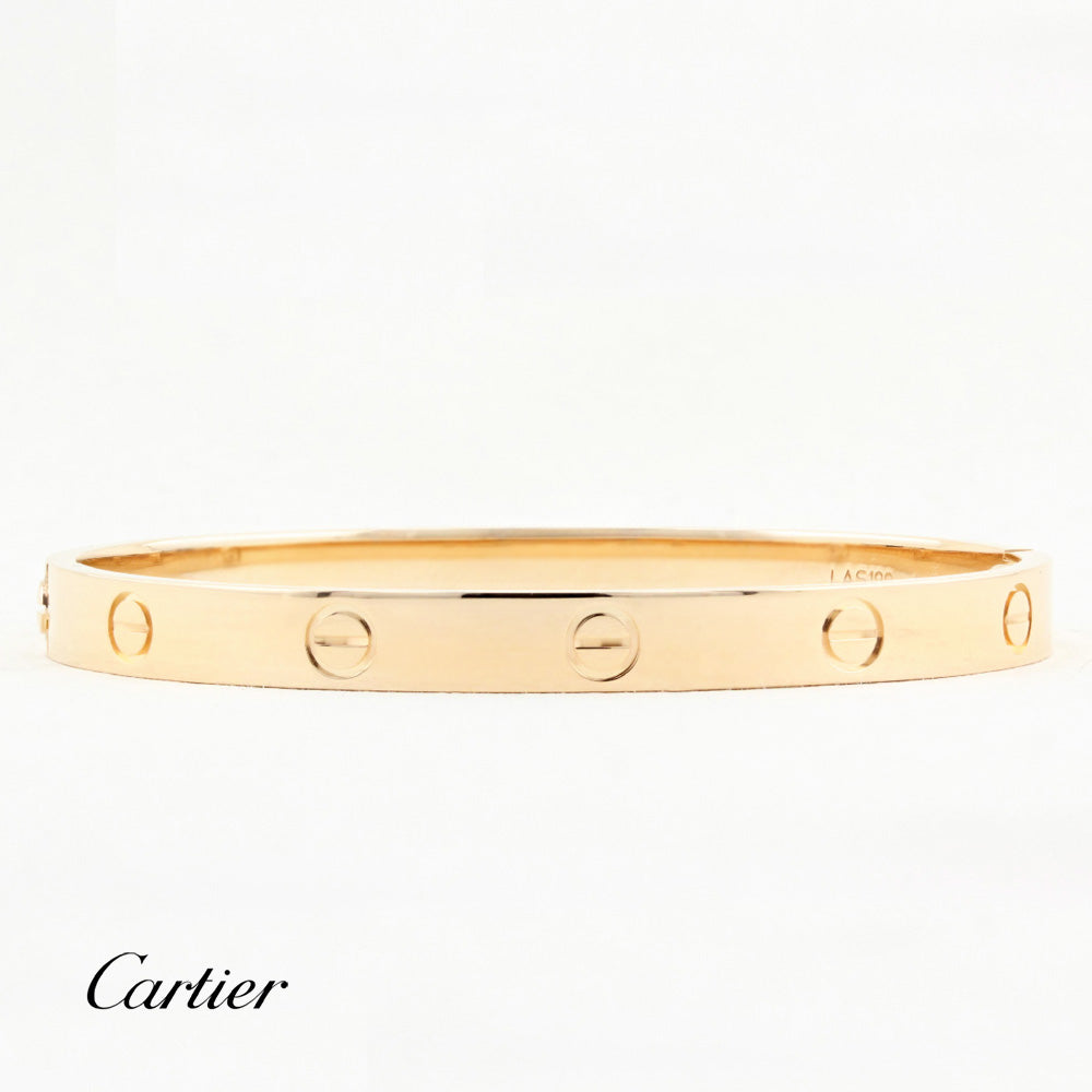 Cartier Rose Gold Classic Love Bracelet - Size 17