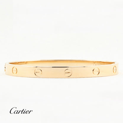 Cartier Rose Gold Classic Love Bracelet - Size 17