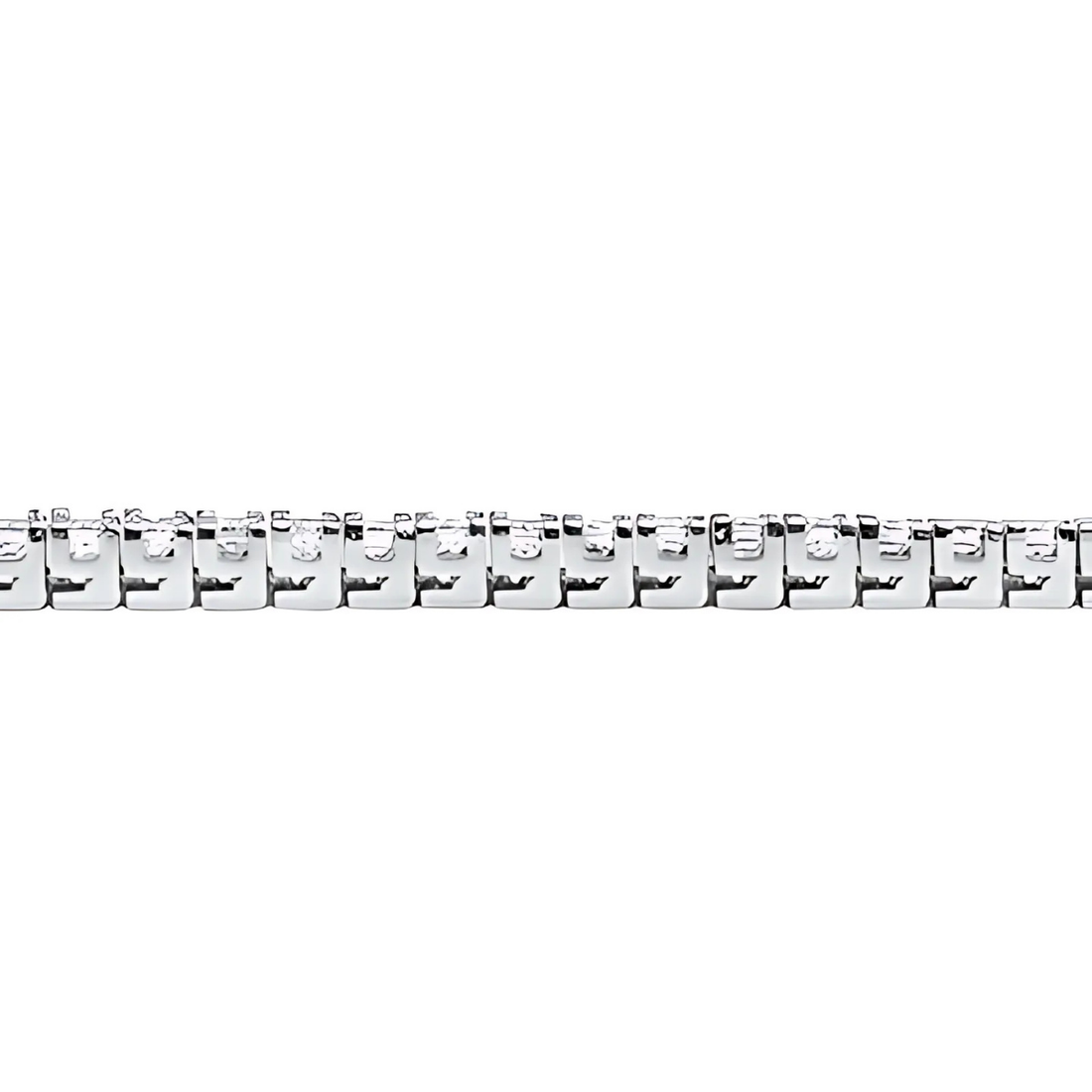 Princess Cut Diamond Line Bracelet