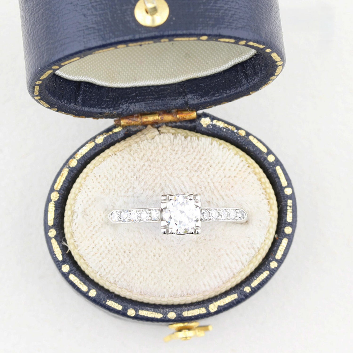 Vintage 0.45ct Old Cut Diamond Solitaire Ring