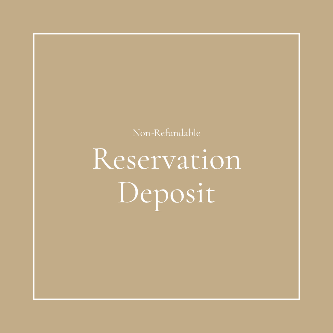 Reservation Deposit 17.9.26