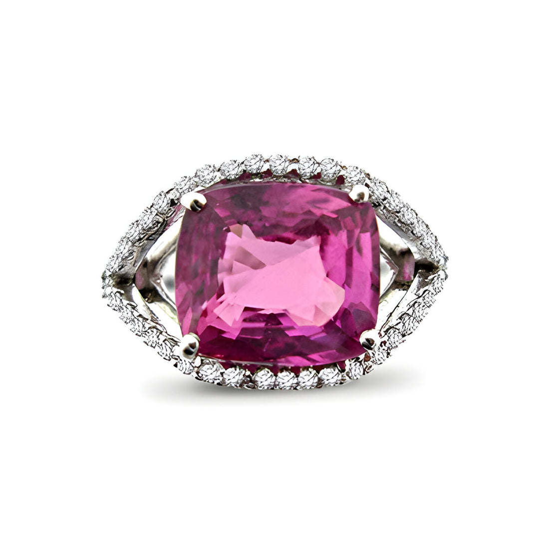 Sapphire and Diamond Marquise Halo Dress Ring