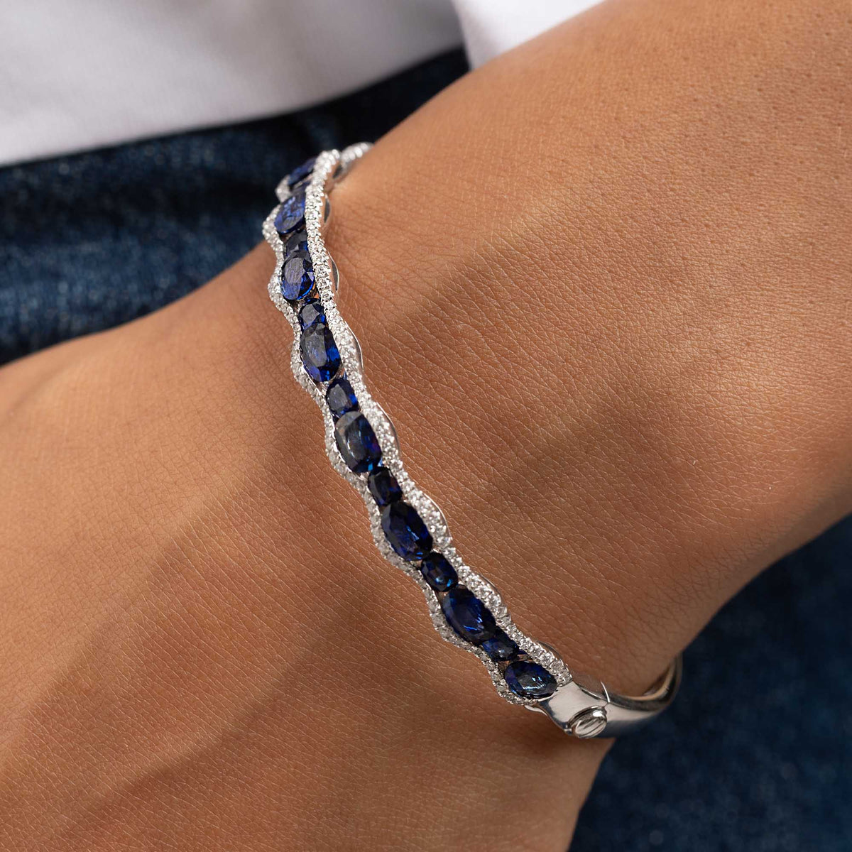 Sapphire and Diamond Bracelet