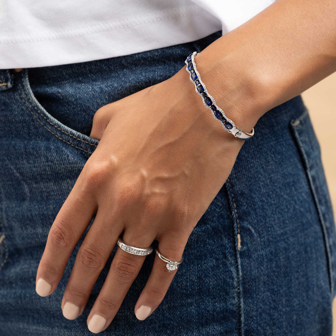 Sapphire and Diamond Bracelet