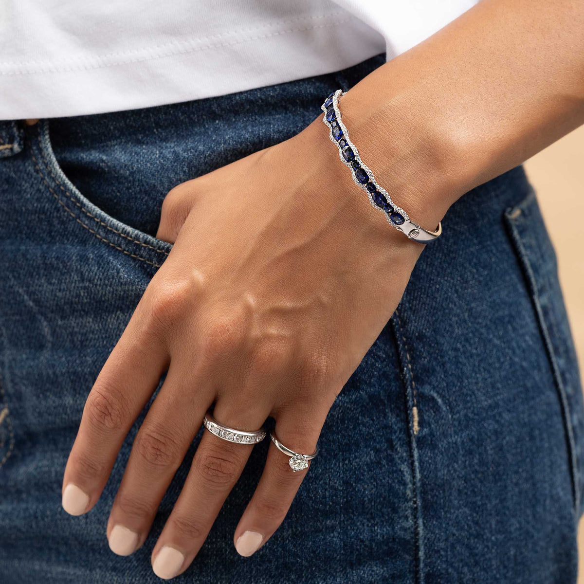 Sapphire and Diamond Bracelet