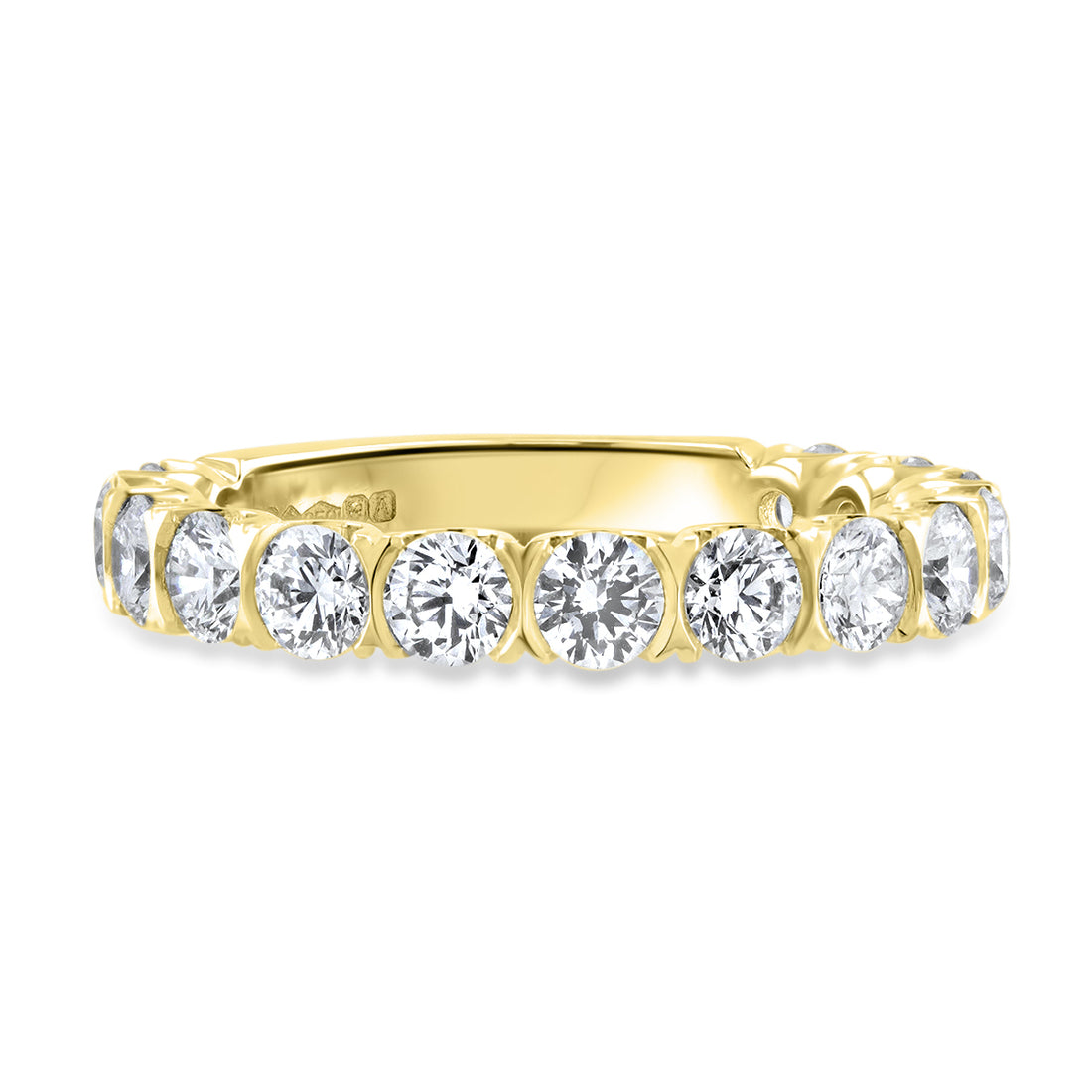 Semi Rubover Diamond Eternity Ring