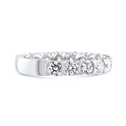 Semi Rubover Diamond Eternity Ring