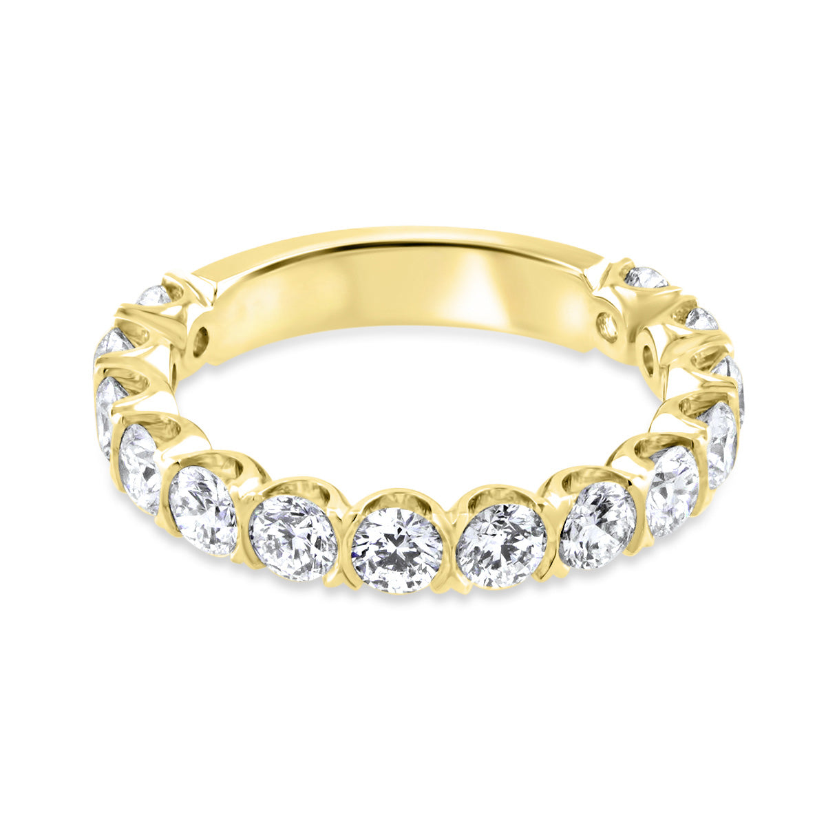 Semi Rubover Diamond Eternity Ring