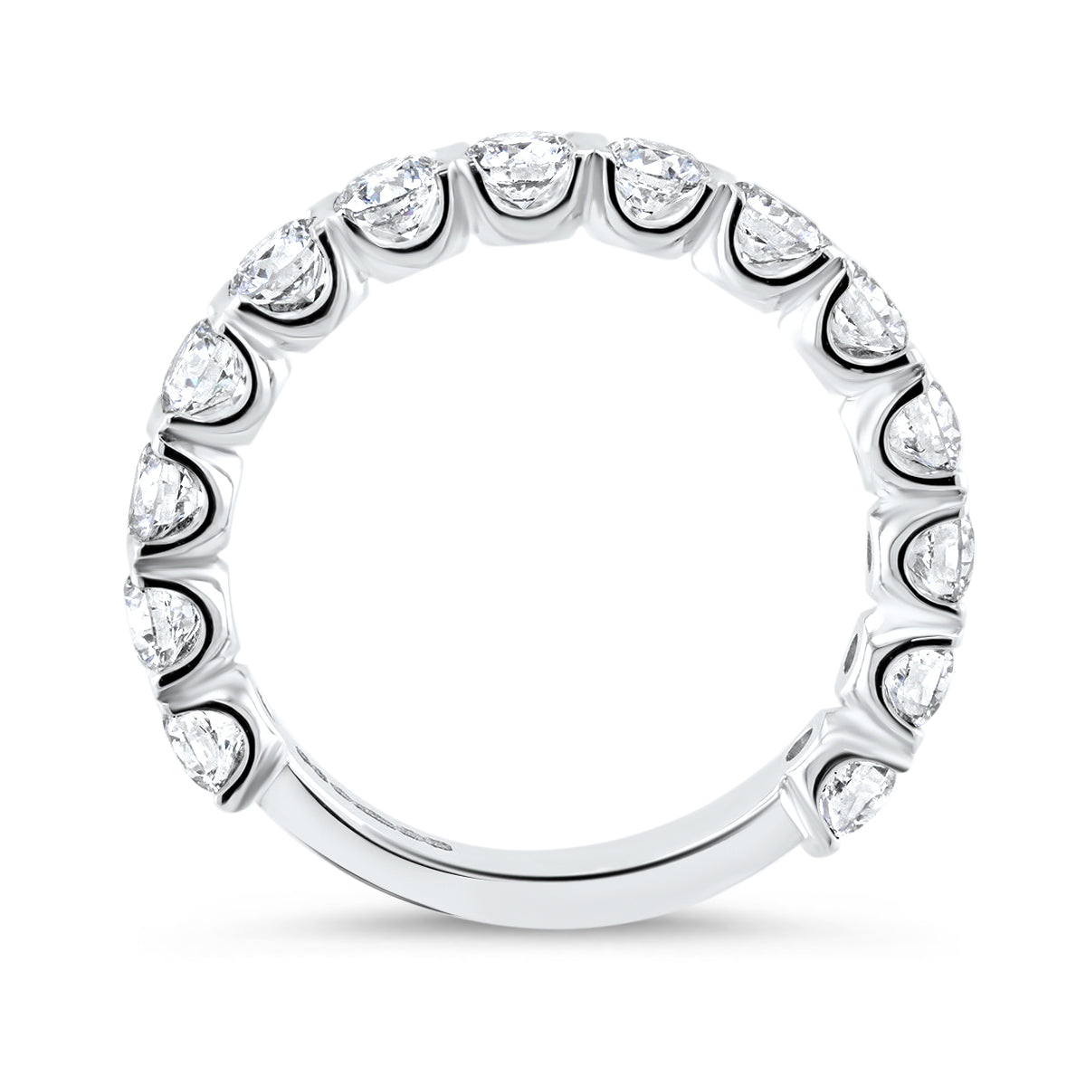 Semi Rubover Diamond Eternity Ring