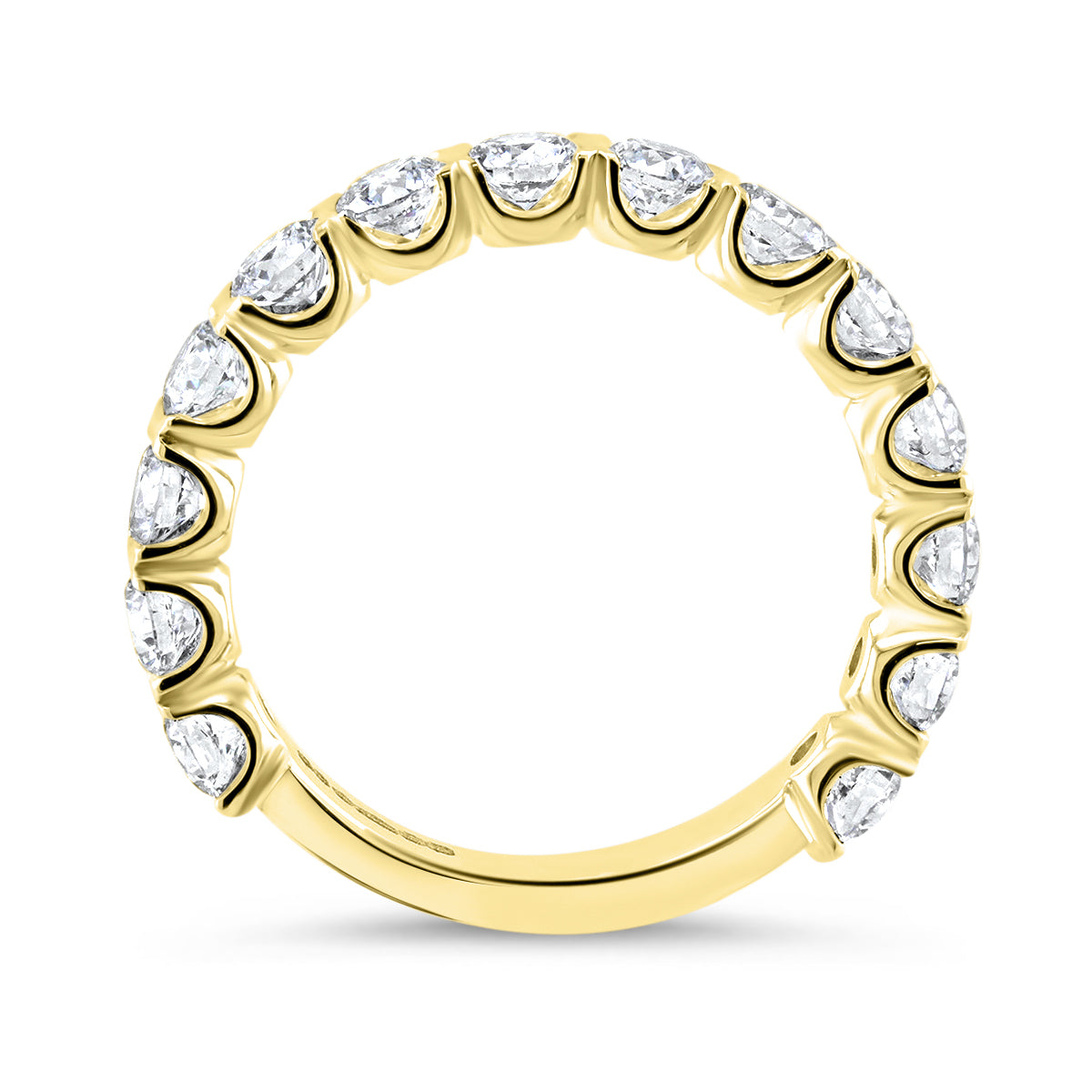 Semi Rubover Diamond Eternity Ring