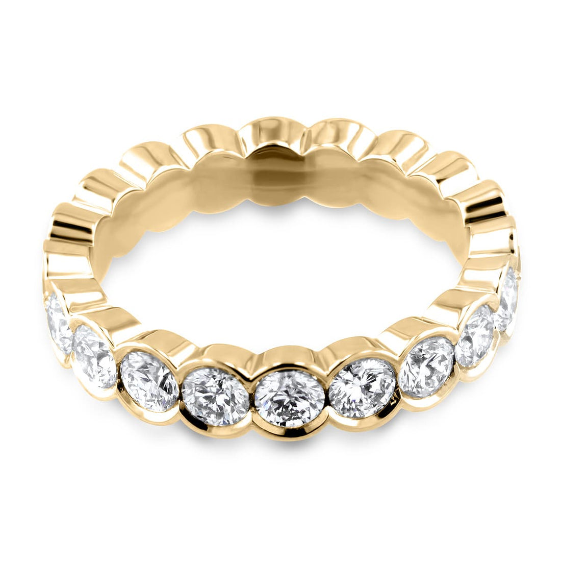 Serene Diamond Bezel Eternity Ring