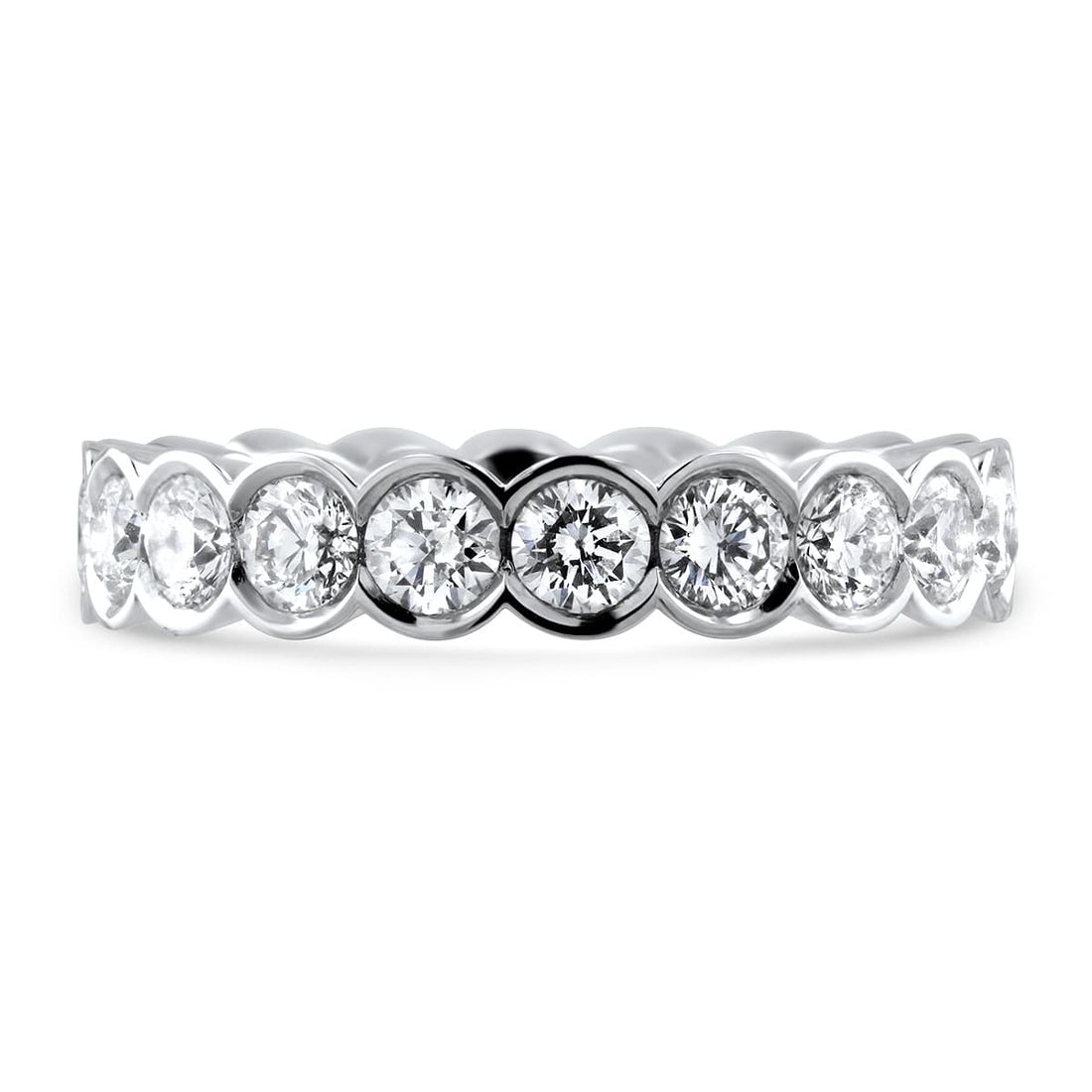 Serene Diamond Bezel Eternity Ring