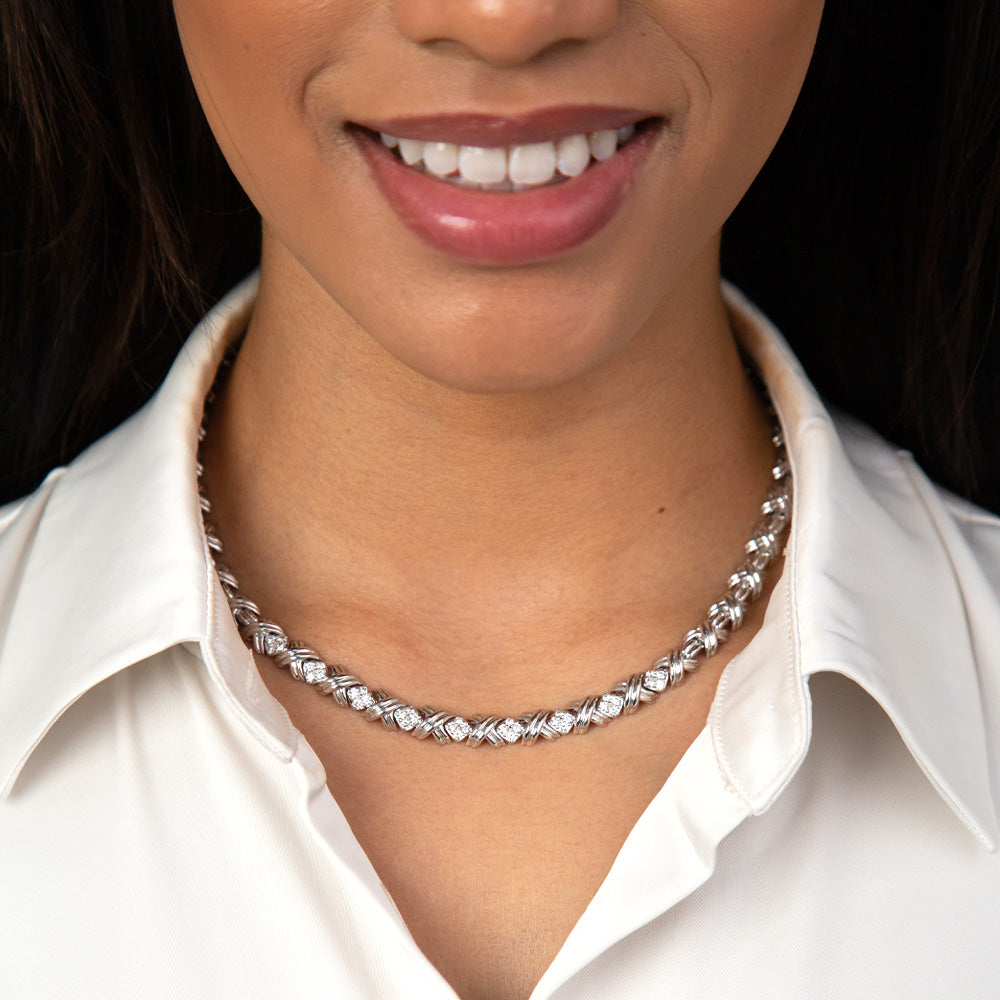 Tiffany &amp; Co. Diamond Signature X Necklace