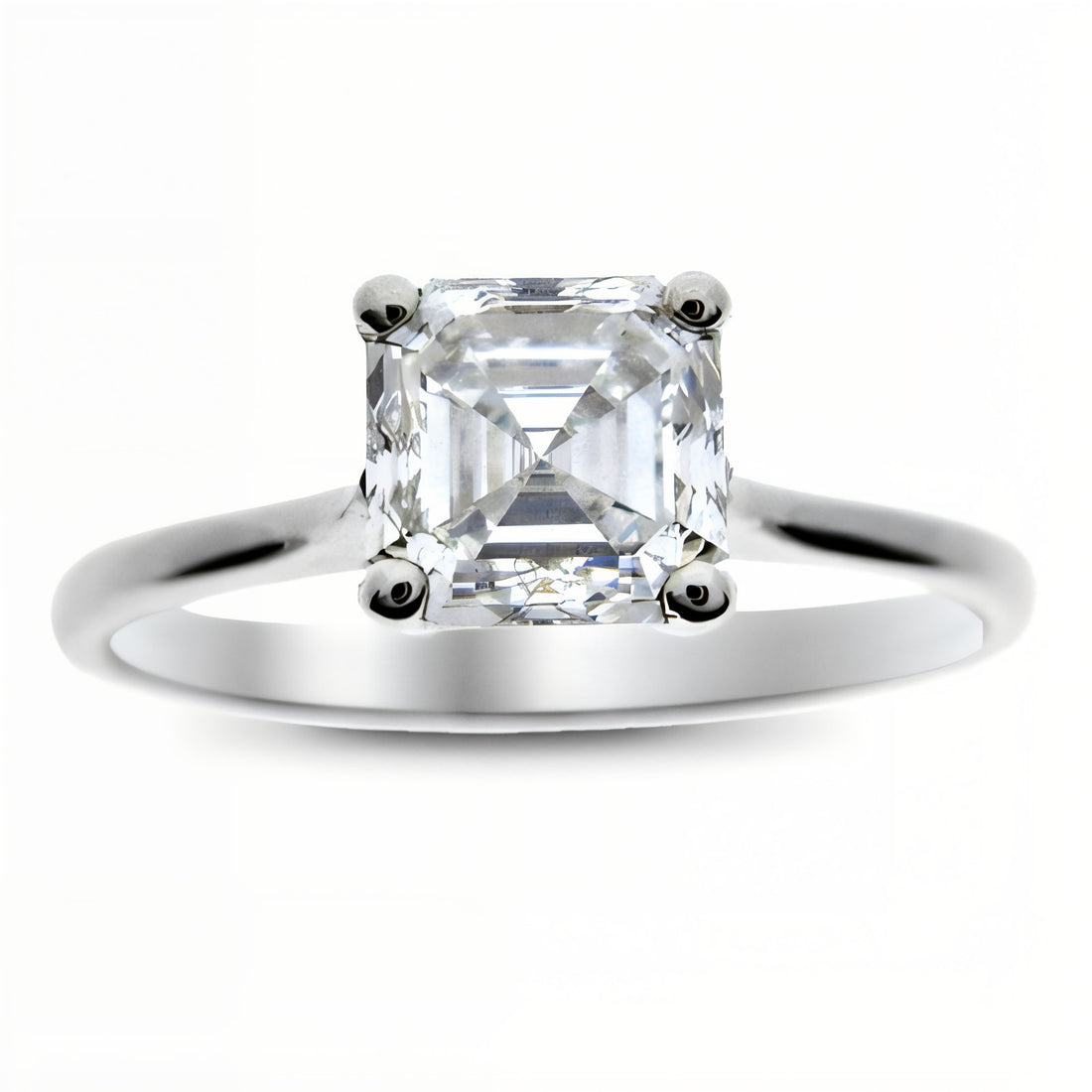 Timeless Asscher Cut Diamond Engagement Ring