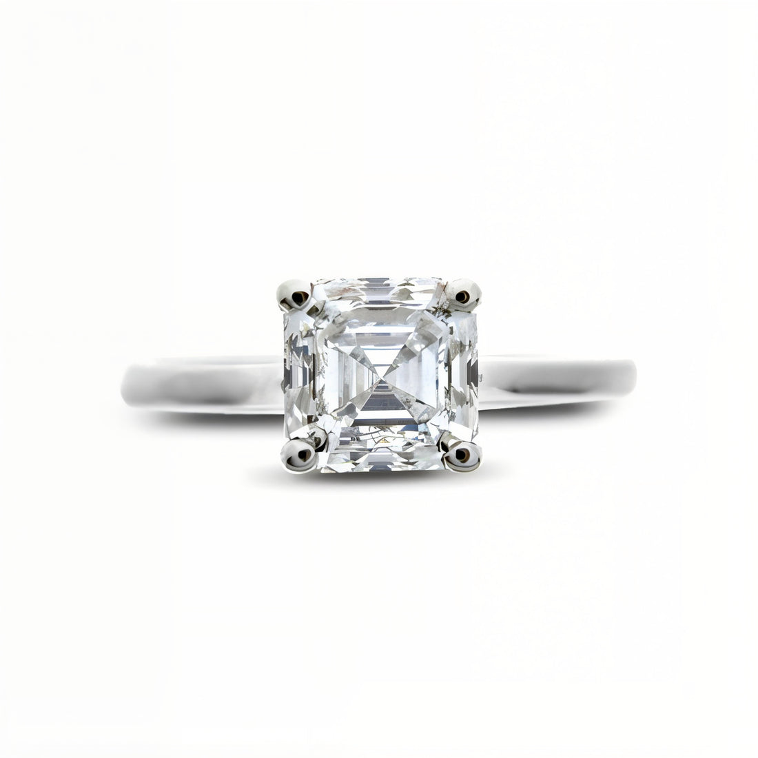 Timeless Asscher Cut Diamond Engagement Ring