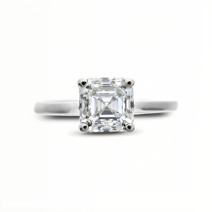 Timeless Asscher Cut Diamond Engagement Ring