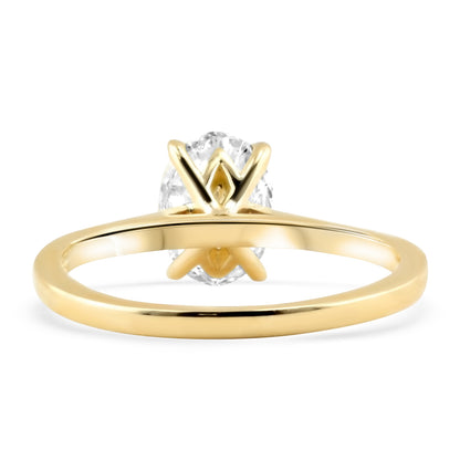 Timeless Oval Diamond Solitaire Engagement Ring