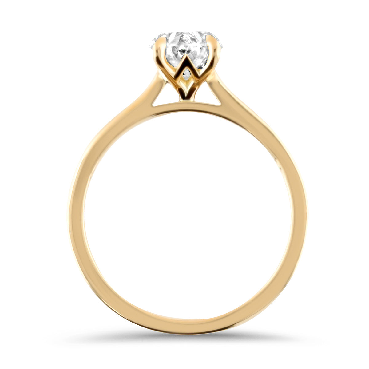 Timeless Oval Diamond Solitaire Engagement Ring