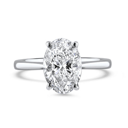 Timeless Oval Diamond Solitaire Engagement Ring