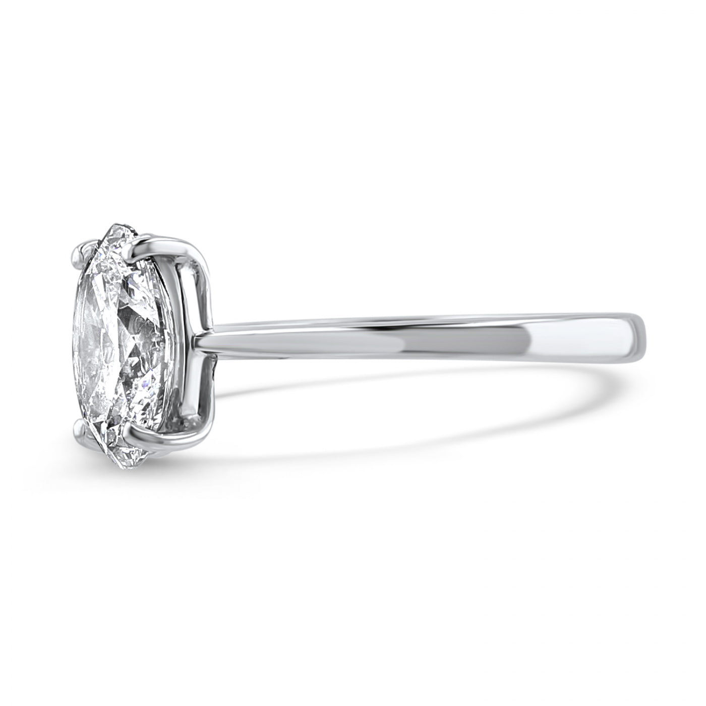 Timeless Oval Diamond Solitaire Engagement Ring