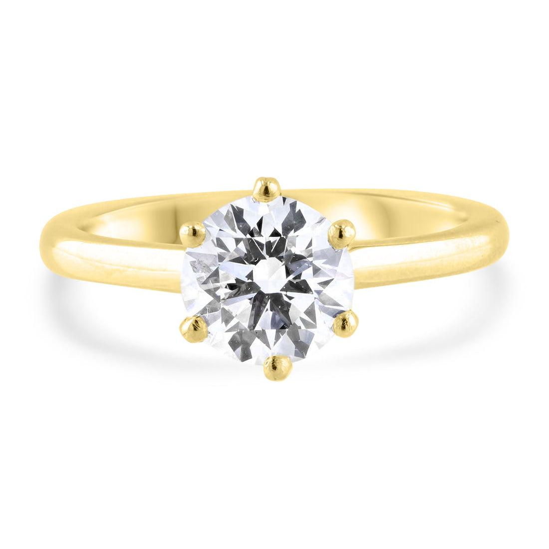 Timeless Six Claw Diamond Solitaire Engagement Ring