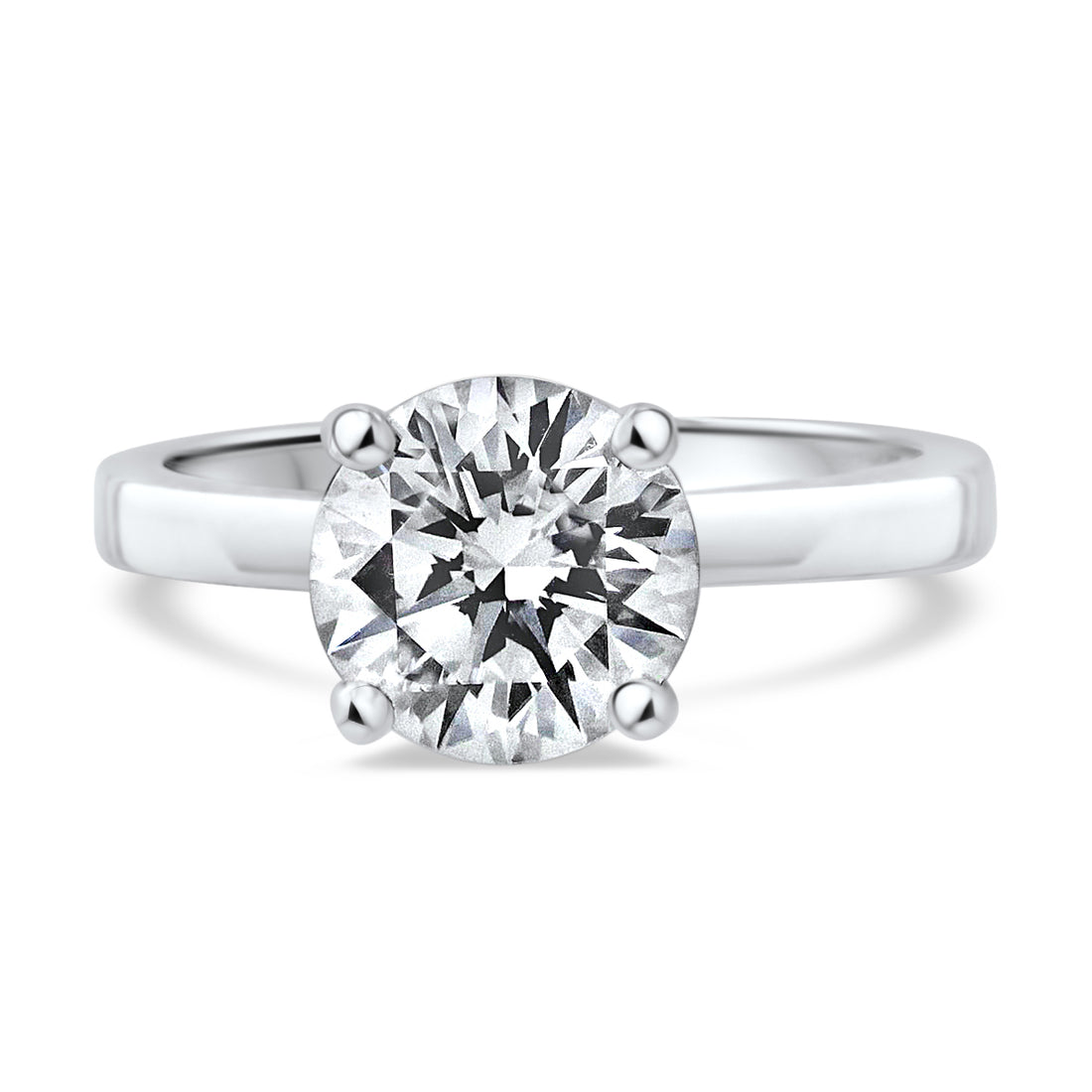 Timeless Diamond Solitaire Engagement Ring